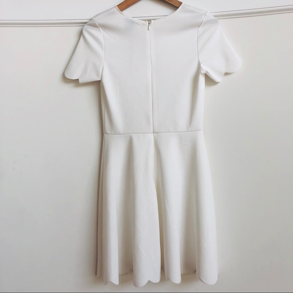 Aqua Ivory Cloud Trim Dress - Picture 2 of 4